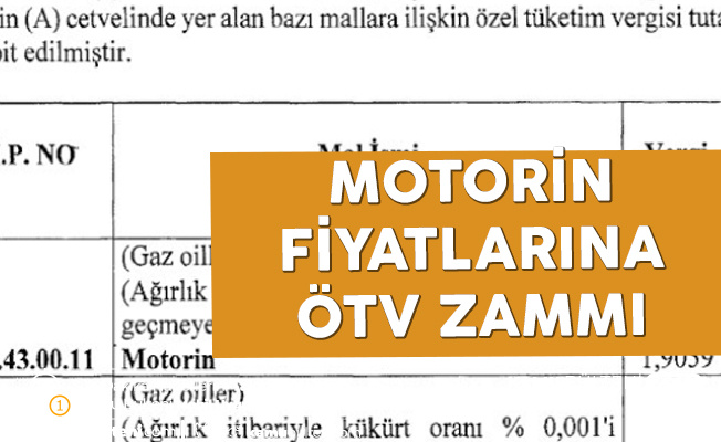 Resmi Gazete'de yayımlandı! Motorinde ÖTV artışı