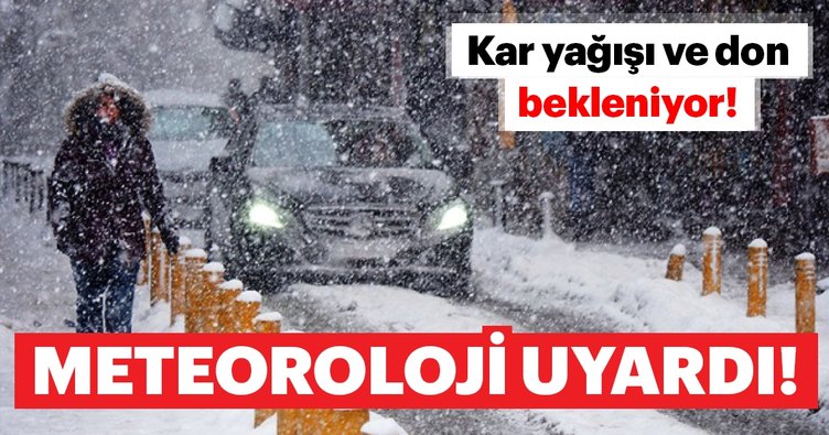 Meteoroloji'den kar yağışı uyarısı