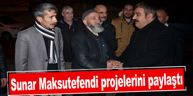 Sunar Maksutefendi projelerini paylaştı