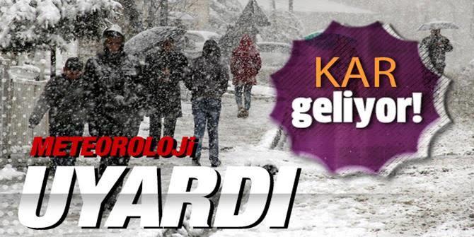 Doğu Anadolu'da 6 ilde kar yağışı bekleniyor