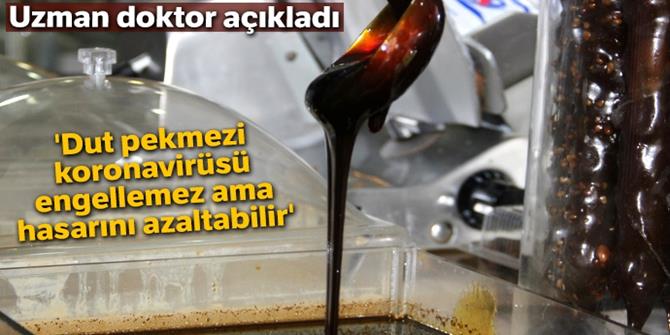 'Dut pekmezi koronavirüsü engellemez ama hasarını azaltabilir'