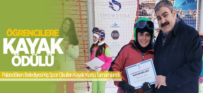 Başkan Sunar'dan öğrencilere kayak ödülü