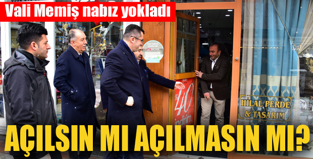 Vali Memiş nabız yokladı