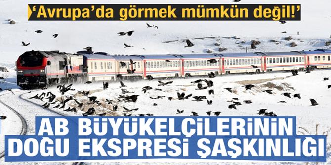 Büyükelçiler Doğu Ekspresi'ne hayran kaldılar