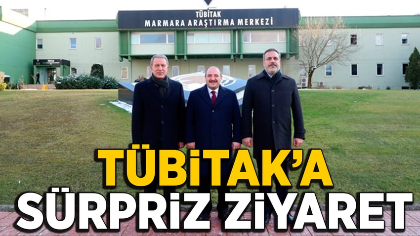 Hulusi Akar, Mustafa Varank ve Hakan Fidan'dan TÜBİTAK'a ziyaret