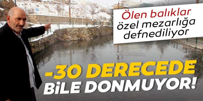 Erzurum’daki gizemli göl eksi 32’i gördü, yine donmadı