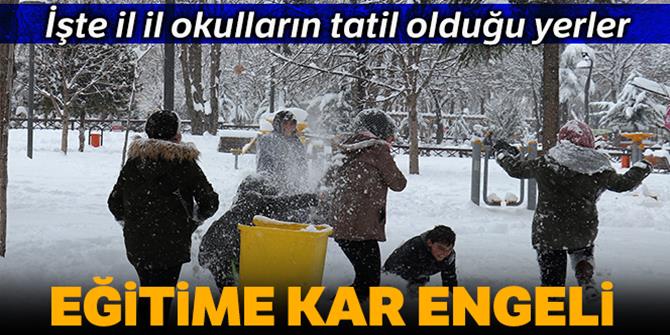 Eğitime kar engeli