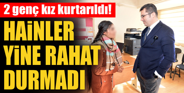 Erzurum'da teröristler 2 genç kızı dağa kaçırırken yakalandı