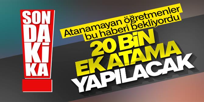 Selçuk: 20 bin ek öğretmen atanacak