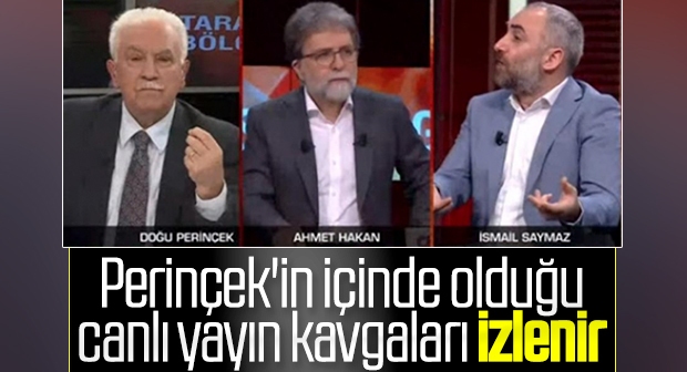 Doğu Perinçek ve İsmail Saymaz arasında çok sert tartışma: PKK'yı ziyaret eden Perinçek'ten mi öğreneceğiz