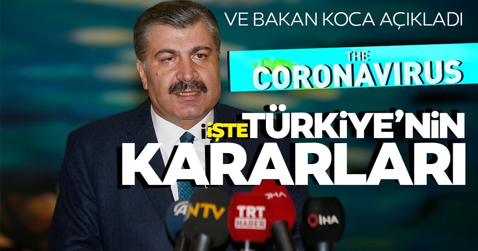 Sağlık Bakanı'ndan İran sınırında kritik koronavirüs açıklaması