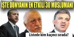 Dünyanın en etkili 30 Müslümanı