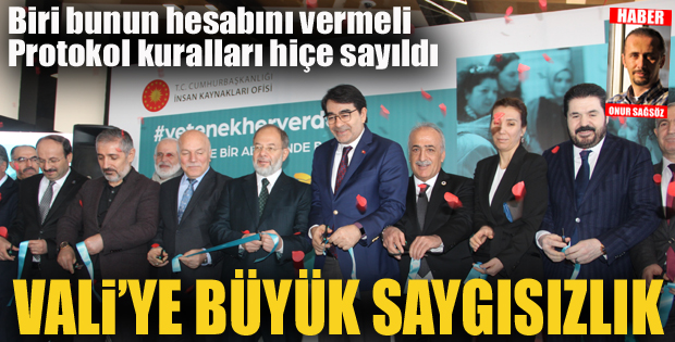 Vali'ye büyük saygısızlık