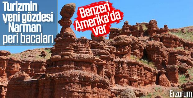 Narman Peribacaları'nın turizme kazandırılması için çalışmalar sürüyor