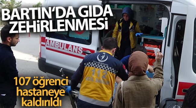 107 öğrenci hastaneye kaldırıldı