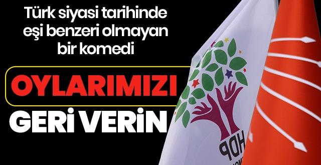 HDP, CHP'yi savcılığa şikayet edip seçimde verdikleri oyları geri istedi