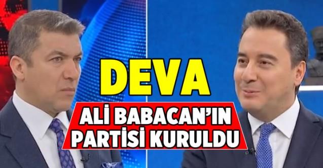 Ali Babacan'ın Demokrasi ve Atılım Partisi DEVA kuruldu