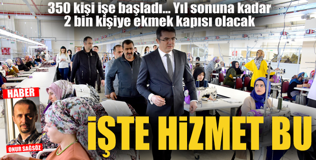 İşte hizmet bu...