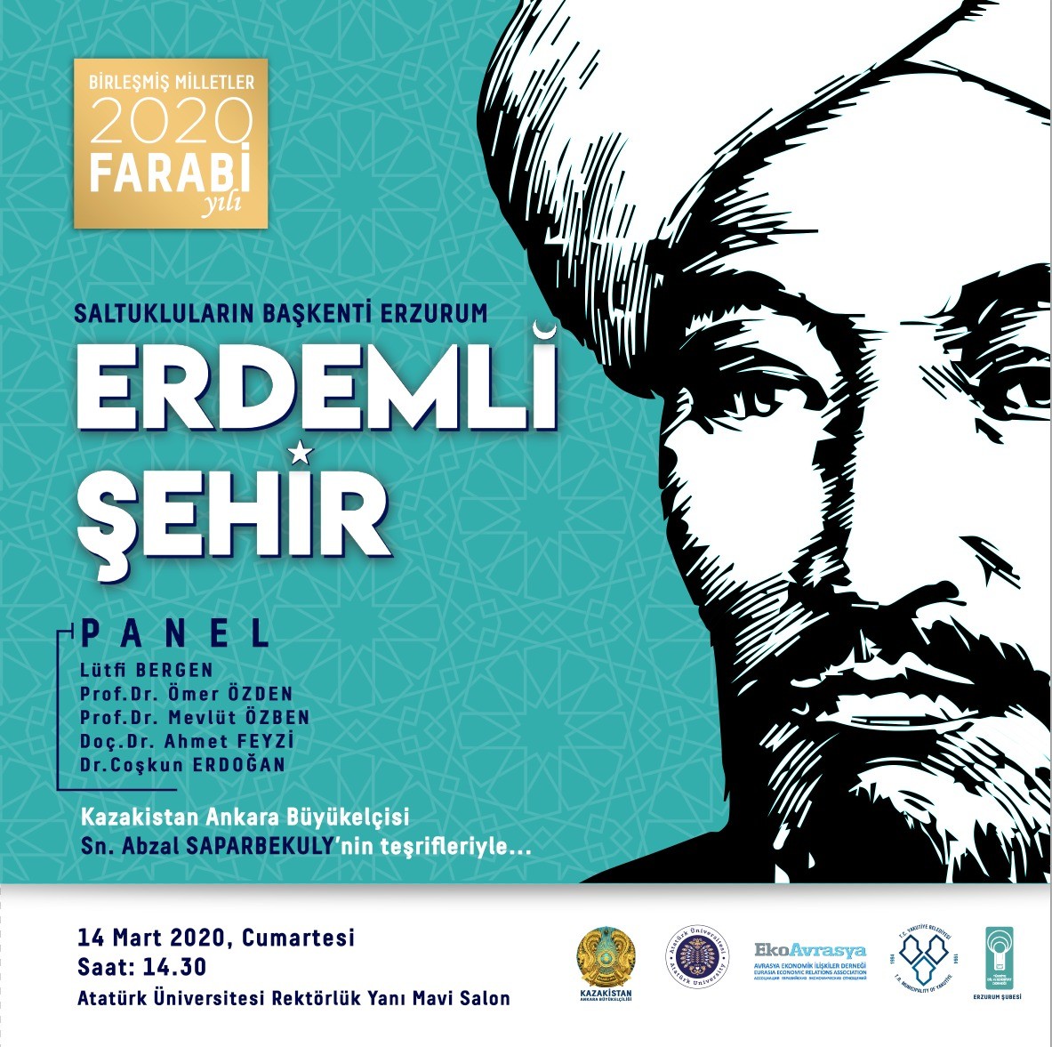 2020 Farabi Yılı’nın açılış programı Erzurum’da yapılacak