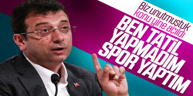 Ekrem İmamoğlu'nun Erzurum tatili açıklaması
