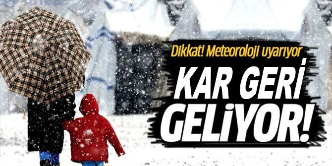 Meteoroloji uyardı