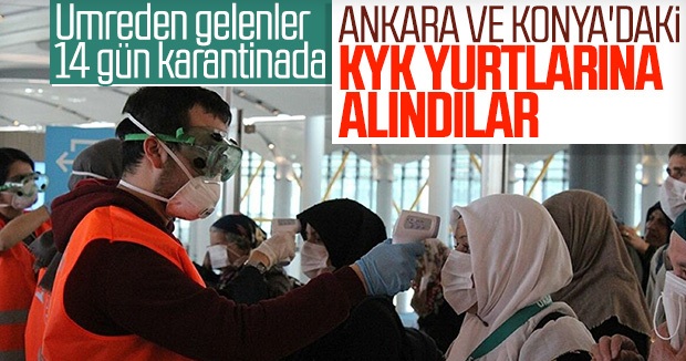 Ankara ve Konya'da karantinada