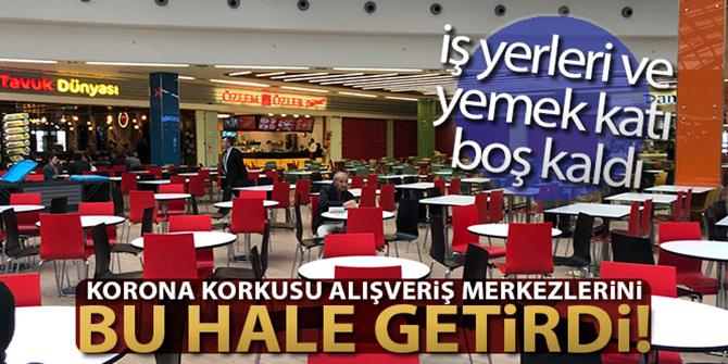 Korona virüsü alışveriş merkezlerini vurdu