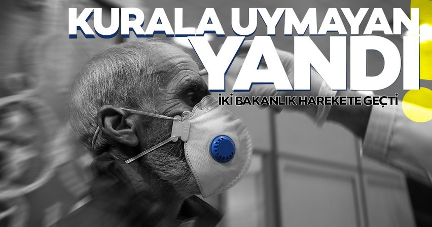 Koronavirüs kurallarına uymayan yandı