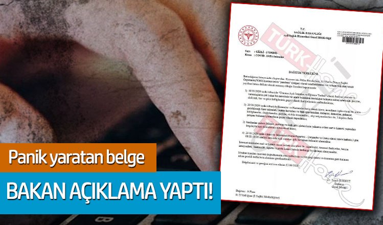 Sağlık Bakanı Koca'dan 'sahte koronavirüs genelgesi' uyarısı