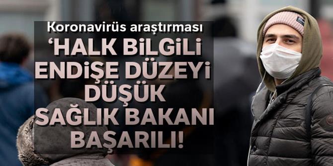 Koronavirüs araştırması: 'Halk bilgili, endişe düzeyi düşük, Sağlık Bakanı başarılı'