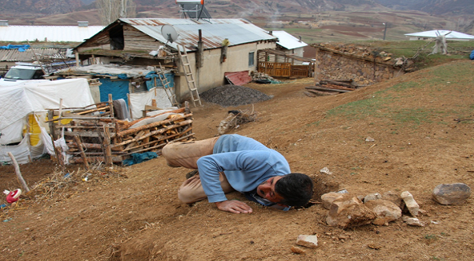 Köylülerin heyelan korkusu