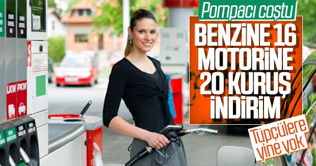 Benzin ve motorine yeni indirim