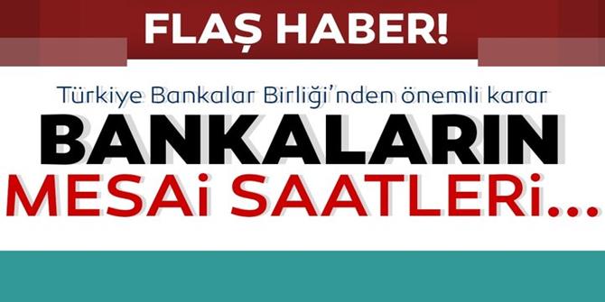 Bankaların mesai saatleri...