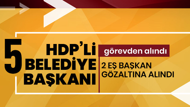 HDP'li Batman, Silvan, Lice, Ergani ve Eğil belediyelerine kayyum atandı