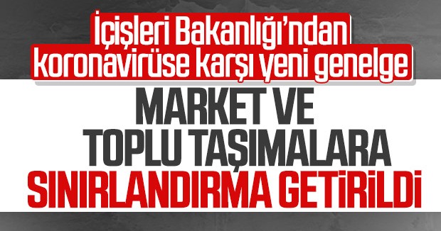 Market ve toplu taşımalara koronavirüs tedbirleri