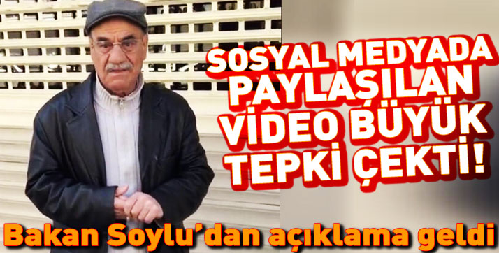 Yaşlı adamın videosu büyük tepki çekti!