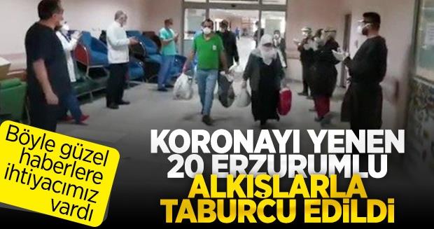 Erzurum’da tedavisi tamamlanan 20 hasta taburcu oldu