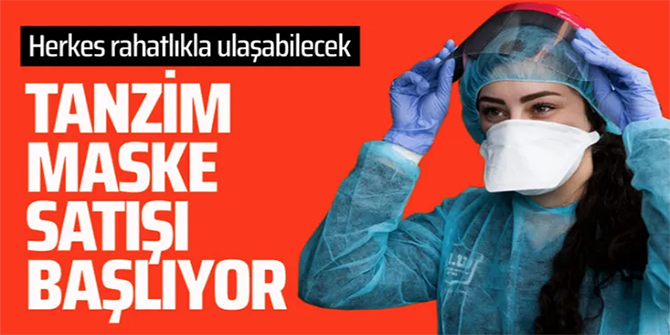 'Tanzim' maske satışı başlıyor! Bakan Pekcan duyurdu