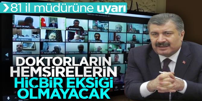 Bakan Koca: Temas içindekileri izole etmeliyiz