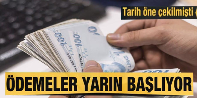 12 milyon emekli için bin TL'lik bayram ikramiyesi ödemeleri yarın başlıyor