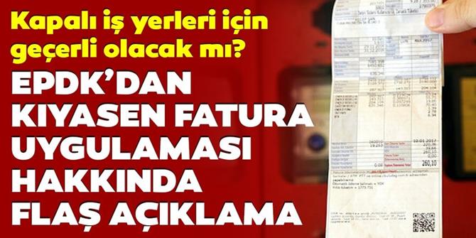 Kapalı iş yerleri için kıyasen fatura düzenlenecek mi?