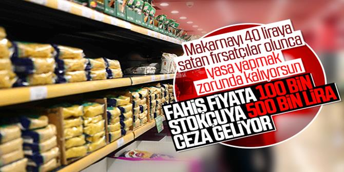 Perakende ticarete fahiş fiyat ve stok düzenlemesi