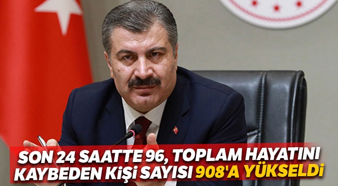 Bakan Koca: Bugün 96 vatandaşımız hayatını kaybetti