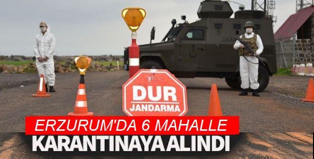 Erzurum’da 6 mahalle karantinaya alındı