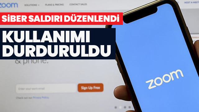 Zoom'un eğitimde kullanımını durdurdu