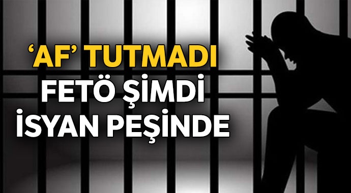 ‘Af’ tutmadı, FETÖ şimdi isyan peşinde