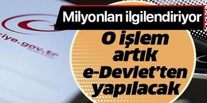 e-Devlet'te bir yenilik daha! O işlemler kullanıma sunuldu