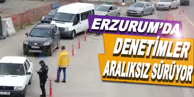 Erzurum’da denetimler aralıksız sürüyor