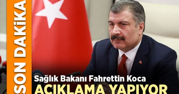 Sağlık Bakanı Koca açıklama yapıyor