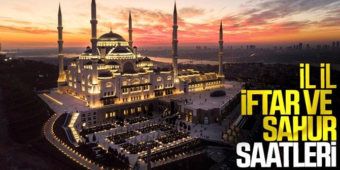 81 il için iftar ve sahur saatleri